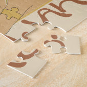 Vintages Jugendstil-Café Rajah, Lady mit Kaffee Puzzle (Seite)