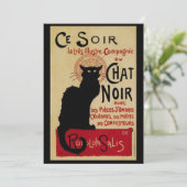 Vintages Jugendstil, Ce Soir Chat Noir Black Cat (Stehend Vorderseite)