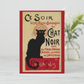 Vintages Jugendstil, Ce Soir Chat Noir Black Cat (Stehend Vorderseite)