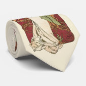 Vintages Jugendstil, Champagner von Alphonse Mucha Krawatte (Gerollt)