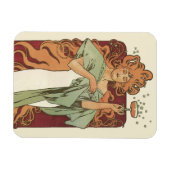 Vintages Jugendstil, Champagner von Alphonse Mucha Magnet (Horizontal)