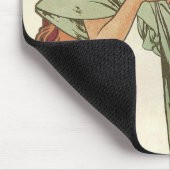Vintages Jugendstil, Champagner von Alphonse Mucha Mousepad (Ecke)