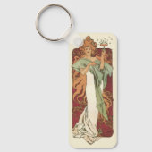 Vintages Jugendstil, Champagner von Alphonse Mucha Schlüsselanhänger (Vorderseite)