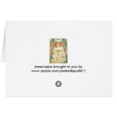 Vintages Jugendstil, Champenois von Alphonse Mucha (Rückseite Horizontal)