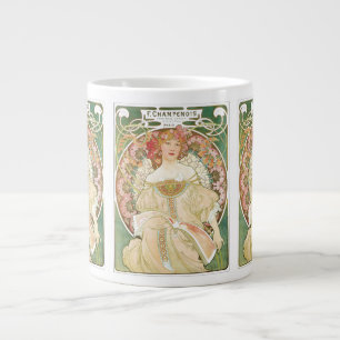 Vintages Jugendstil, Champenois von Alphonse Mucha Jumbo-Tasse
