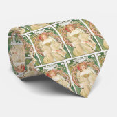 Vintages Jugendstil, Champenois von Alphonse Mucha Krawatte (Gerollt)