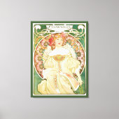 Vintages Jugendstil, Champenois von Alphonse Mucha Leinwanddruck (Vorderseite)