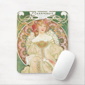 Vintages Jugendstil, Champenois von Alphonse Mucha Mousepad (Mit Mouse)
