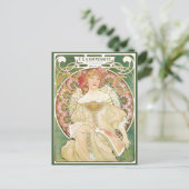 Vintages Jugendstil, Champenois von Alphonse Mucha Postkarte (Stehend Vorderseite)