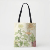 Vintages Jugendstil, Chrysanthemen im Garten Tasche (Vorderseite)