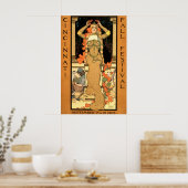 Vintages Jugendstil Cincinnati Fest Poster (Küche)