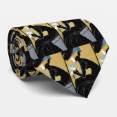 Vintages Jugendstil, Dame Drinking Marco Polo Tee Krawatte (Gerollt)