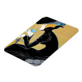 Vintages Jugendstil, Dame Drinking Marco Polo Tee Magnet (Linke Seite)