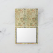 Vintages Jugendstil der 20er Jahre Dankeskarte (Innenseite)