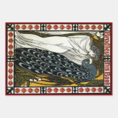 Vintages Jugendstil: Der Kuss von William Bradley Geschenkpapier Set (Vorderseite 2)