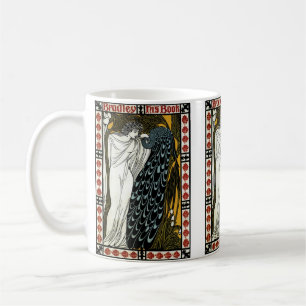 Vintages Jugendstil: Der Kuss von William Bradley Kaffeetasse