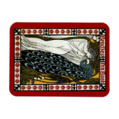 Vintages Jugendstil: Der Kuss von William Bradley Magnet (Horizontal)
