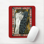 Vintages Jugendstil: Der Kuss von William Bradley Mousepad (Mit Mouse)