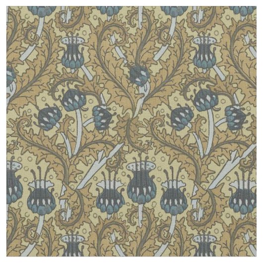 Vintages Jugendstil-Design Muster 2 von Milesi Stoff (Nahaufnahme)