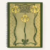 Vintages Jugendstil-Design Notizblock (Vorderseite)