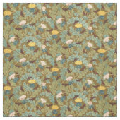 Vintages Jugendstil-Dickicht und Cicadas-Muster Stoff (Muster)