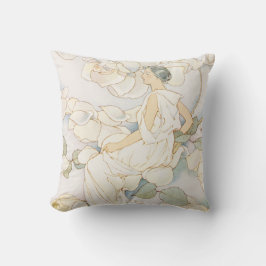 Vintages Jugendstil Elegante Lady Kissen