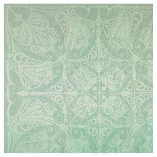 Vintages Jugendstil-Fischmuster Stoff (Nahaufnahme)