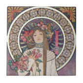 Vintages Jugendstil Fliese (Vorderseite)