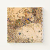 Vintages Jugendstil Florenz Brautparty Rezept Notizblock (Rückseite)