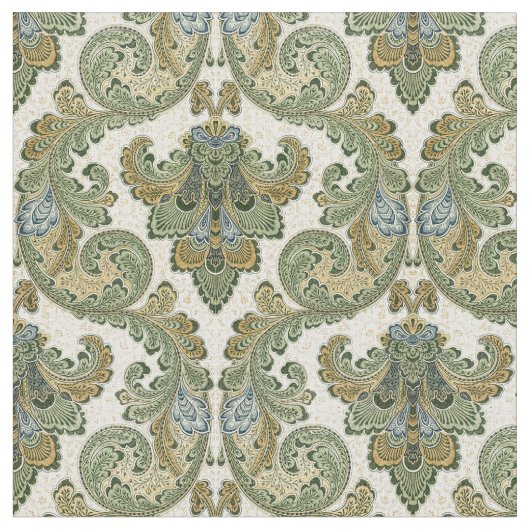 Vintages Jugendstil-Folientyp Stoff (Nahaufnahme)