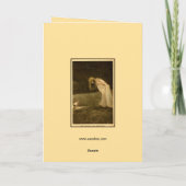 Vintages Jugendstil-Foto Geburtstag, Nymphe Karte (Rückseite)