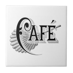 Vintages Jugendstil Französisches Chic Café Tile Fliese