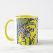 Vintages Jugendstil, Garten Iris Blume Tasse (Links)