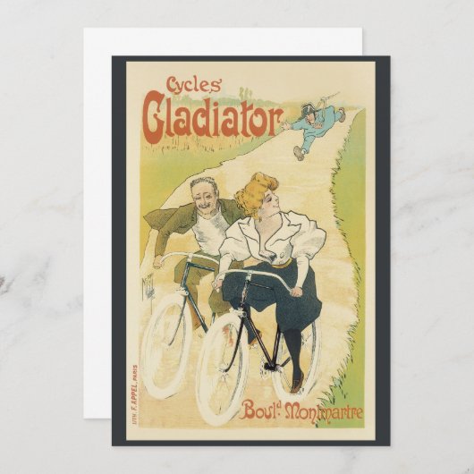 Vintages Jugendstil, Gladiatorräder (Vorne/Hinten)