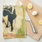 Vintages Jugendstil, Gladiatorräder Geschirrtuch (Viertel Falte)