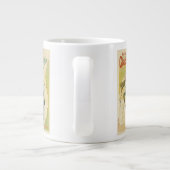 Vintages Jugendstil, Gladiatorräder Jumbo-Tasse (Rückseite)