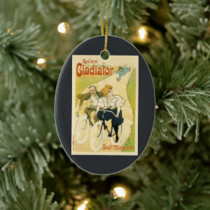 Vintages Jugendstil, Gladiatorräder Keramikornament