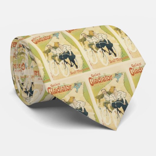 Vintages Jugendstil, Gladiatorräder Krawatte (Gerollt)