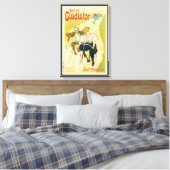 Vintages Jugendstil, Gladiatorräder Leinwanddruck (Insitu (Schlafzimmer))