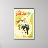 Vintages Jugendstil, Gladiatorräder Leinwanddruck (Vorderseite)