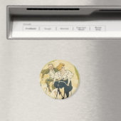 Vintages Jugendstil, Gladiatorräder Magnet (In Situ (Geschirrspüler))