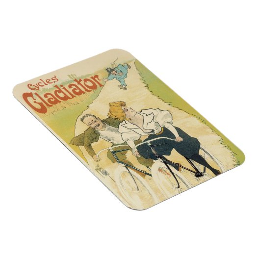 Vintages Jugendstil, Gladiatorräder Magnet (Rechte Seite)