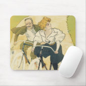 Vintages Jugendstil, Gladiatorräder Mousepad (Mit Mouse)