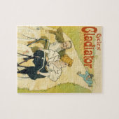Vintages Jugendstil, Gladiatorräder Puzzle (Horizontal)