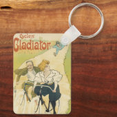 Vintages Jugendstil, Gladiatorräder Schlüsselanhänger (Rückseite)