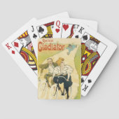 Vintages Jugendstil, Gladiatorräder Spielkarten (Rückseite)