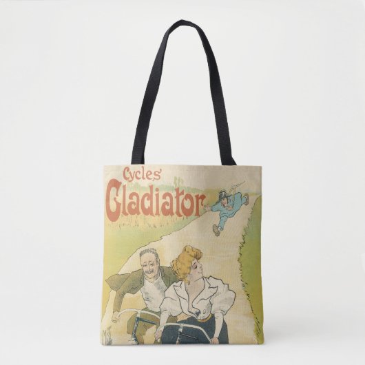 Vintages Jugendstil, Gladiatorräder Tasche (Vorderseite)