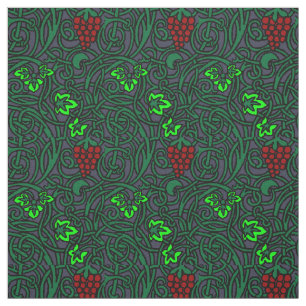 Vintages Jugendstil-Grapevine-Muster Stoff