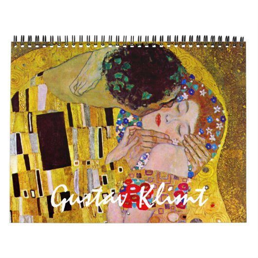 Vintages Jugendstil, Gustav Klimt Kunst Kalender (Titelbild)