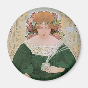 Vintages Jugendstil Helm Kacao von Privat Livemont Magnet